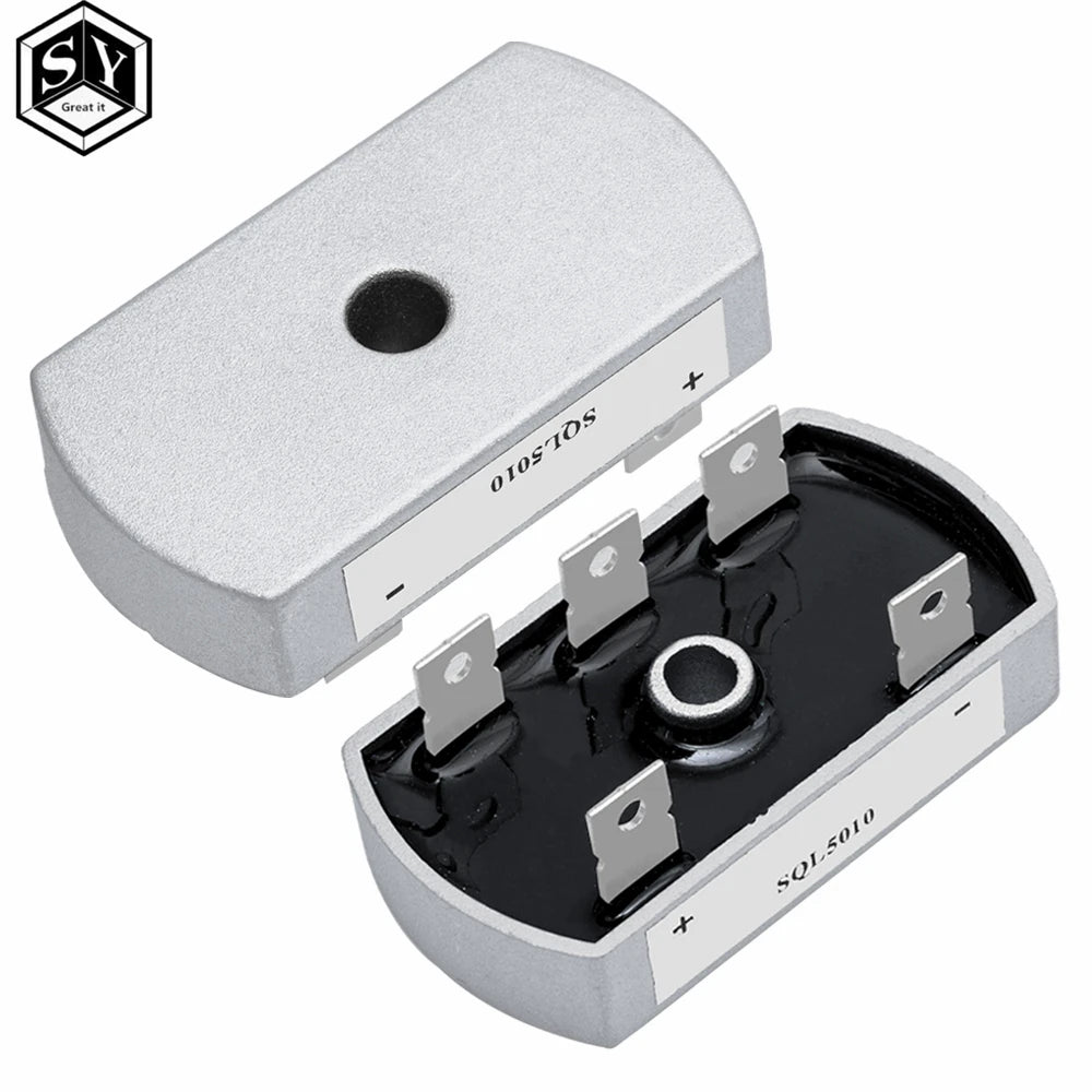 50A 1200V SQL5010 Aluminum Metal Case 3 Phase Diode Bridge Rectifier 50Amp SQL50A Module