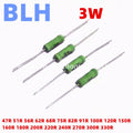 10PCS RX21 3W Wire Wound Resistance 5% 47R 51R 56R 62R 68R 75R 82R 91R 100R 120R 150R 160R 180R 200R 220R 240R 270R 300R 330R