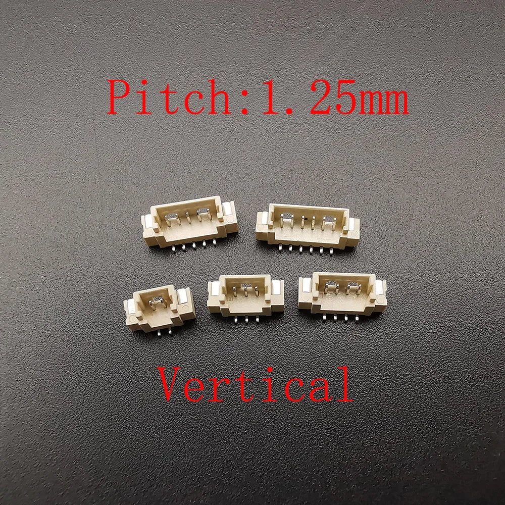 10Pcs XH 2.54 / PH 2.0 / ZH 1.5 / JST 1.25mm /SH 1.0mm Pitch 2/3/4/5/6 Pin Male Plug Housing SMD Connector Horizontal / Vertical