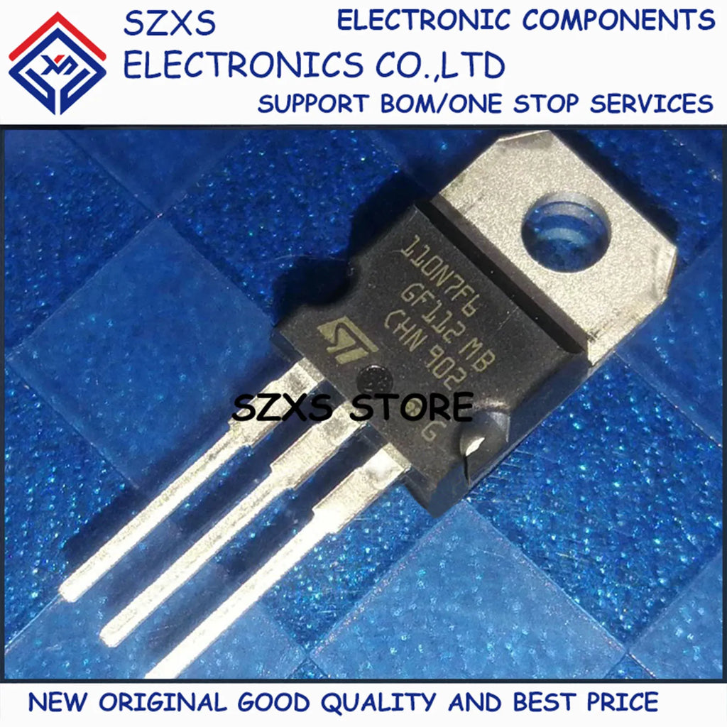 New Original 10Pcs 110N7F6 STP110N7F6 TO-220 68V 110A MOSFET Field Effect Transistor In Stock Electronic Components Good Quality