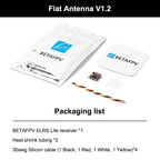 BETAFPV ELRS Lite 2.4GHz V1.2 Receiver ESP8285 SX1280 Flat Antenna 5V Input For Meteor65 Meteor75 Tiny Whoop FPV Racing Drone