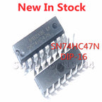 5PCS/LOT SN74HC47N 74HC47 DIP-16 BCD—7-segment high-efficiency decoder in-line In Stock NEW Original IC