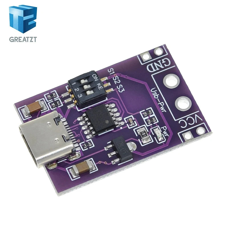 Type-C QC AFC PD2.0 PD3.0 To DC Spoof Scam Fast Charge Trigger Polling Detector USB-PD Notebook Power Supply Change Board Module