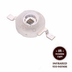 10pcs 3W Infrared 680nm 740nm 760nm 800nm 850nm 880nm 900nm 940nm 980nm 1000nm IR LED Chip For CCTV Camera Night Vision Lighting