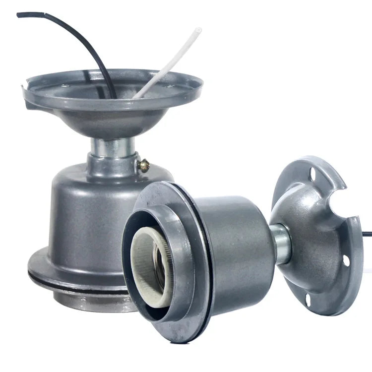 E26 E27 E40 Hook / Ceiling Mount Dust/Waterproof Porcelain DIY Livestock Veterinary Farm Light Socket High Temp Tee Lamp Holder