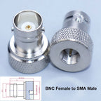 YanXi Round Disc BNC Female Jack To SMA Male Female Adapter Coaxial Radio Frequency Walkie-talkie Radio Antenna RF Connector