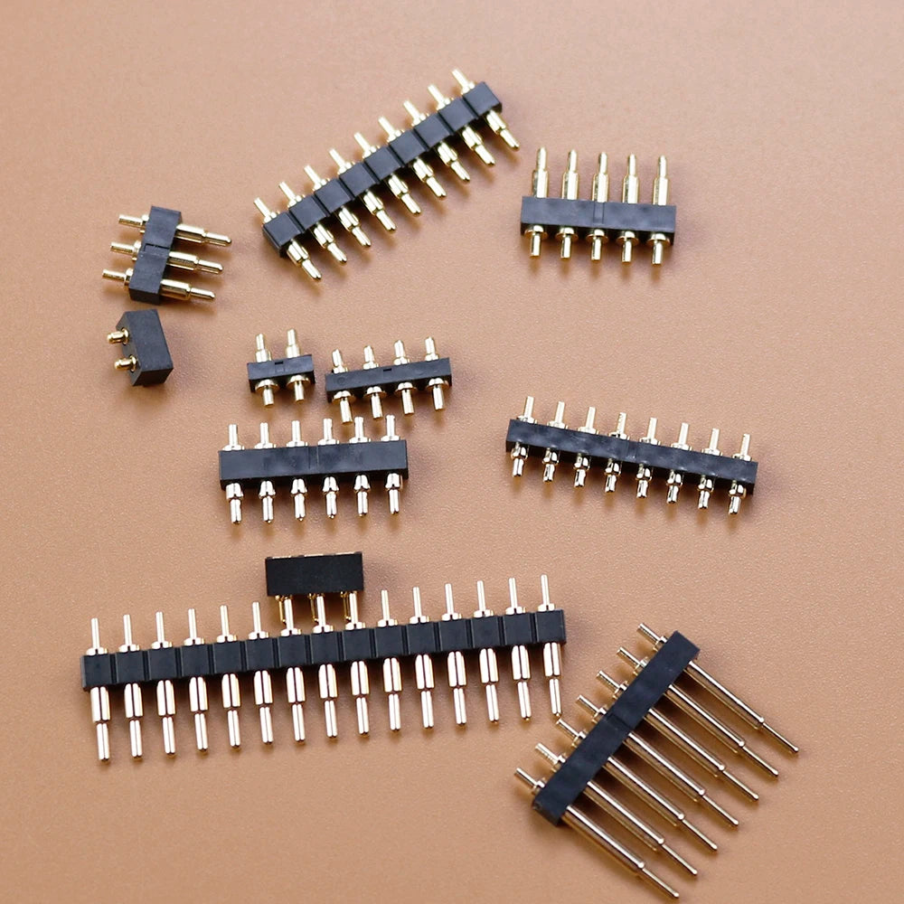 1 Piece FOR DIP Pogo Pin Connector Spring Loaded Contact Test Probe Power Charging Connector Pin 2.54 Mesh