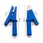 5pcs Pure Copper Insulated Test Alligator Clip 10MM Opening With 4MM Jack Safety Crocodile Clamps