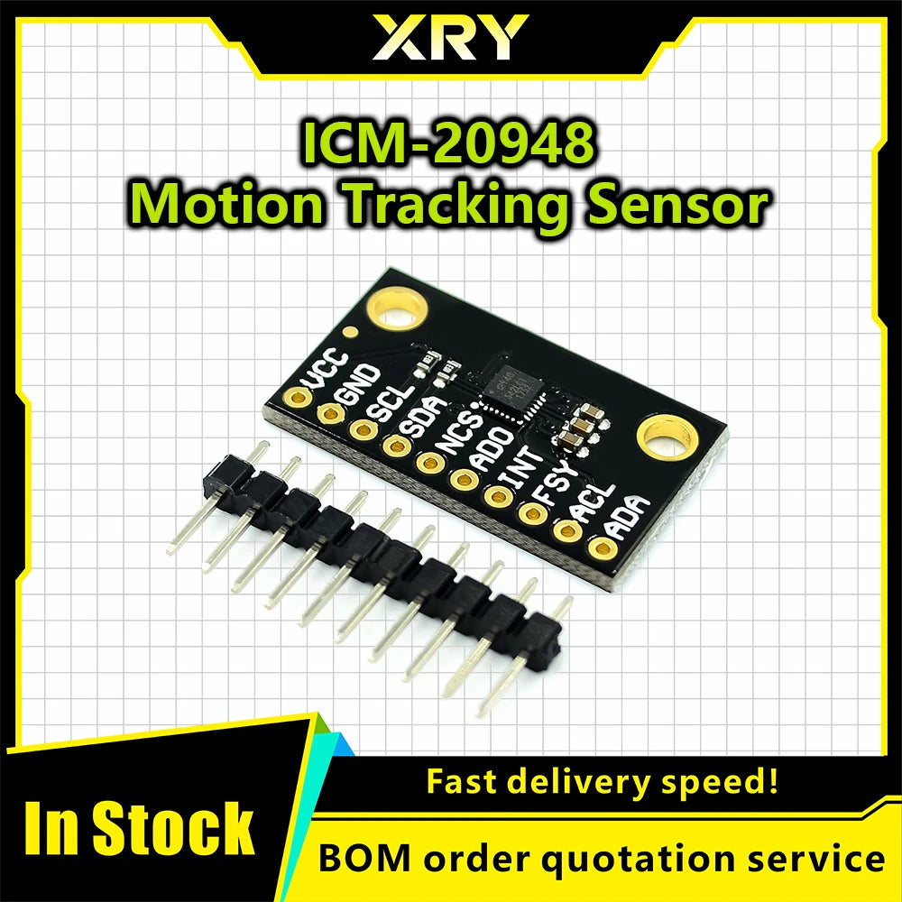 XRY ICM-20948 Sensor Module 9 Axis MEMS Motion Tracking Device Sensor Low Power Integrated Circuits ICM20948