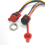 USB-C 2 4 5 6 Pin High Current Charging Socket with PH2.0 Nut Snap Lock Plate USB Type-C Female Waterproof Female Connector Jack