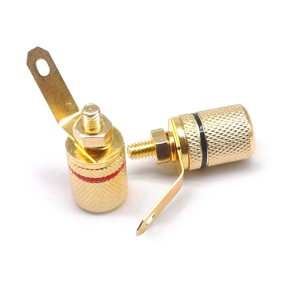 2pcs/1pairs 306 gold-plated binding post speaker speaker terminal audio terminal 4MM banana plug socket