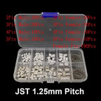 1Box SH 1.0MM/JST 1.25mm/ZH 1.5mm/PH 2.0mm/XH2.54mm/VH 3.96mm Male Plug Female Socket Housing Crimp Terminal Connector Kit