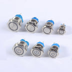12/16/19/22mm Waterproof Metal Push Button Switch LED Light Momentary Car Engine Power Switches 5V 12V toggle 220V Volt