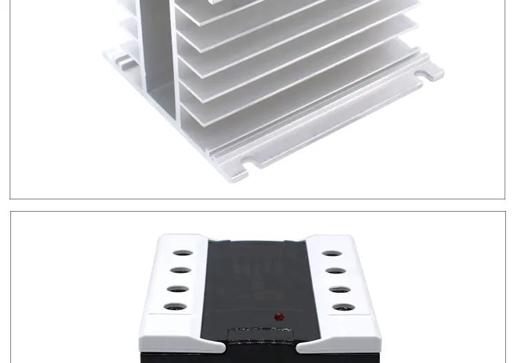 LCTC Three-phase Solid State Relay DC to AC AC to AC With Radiator 10A 25A On-off SSR 3-32VDC 24-480VAC