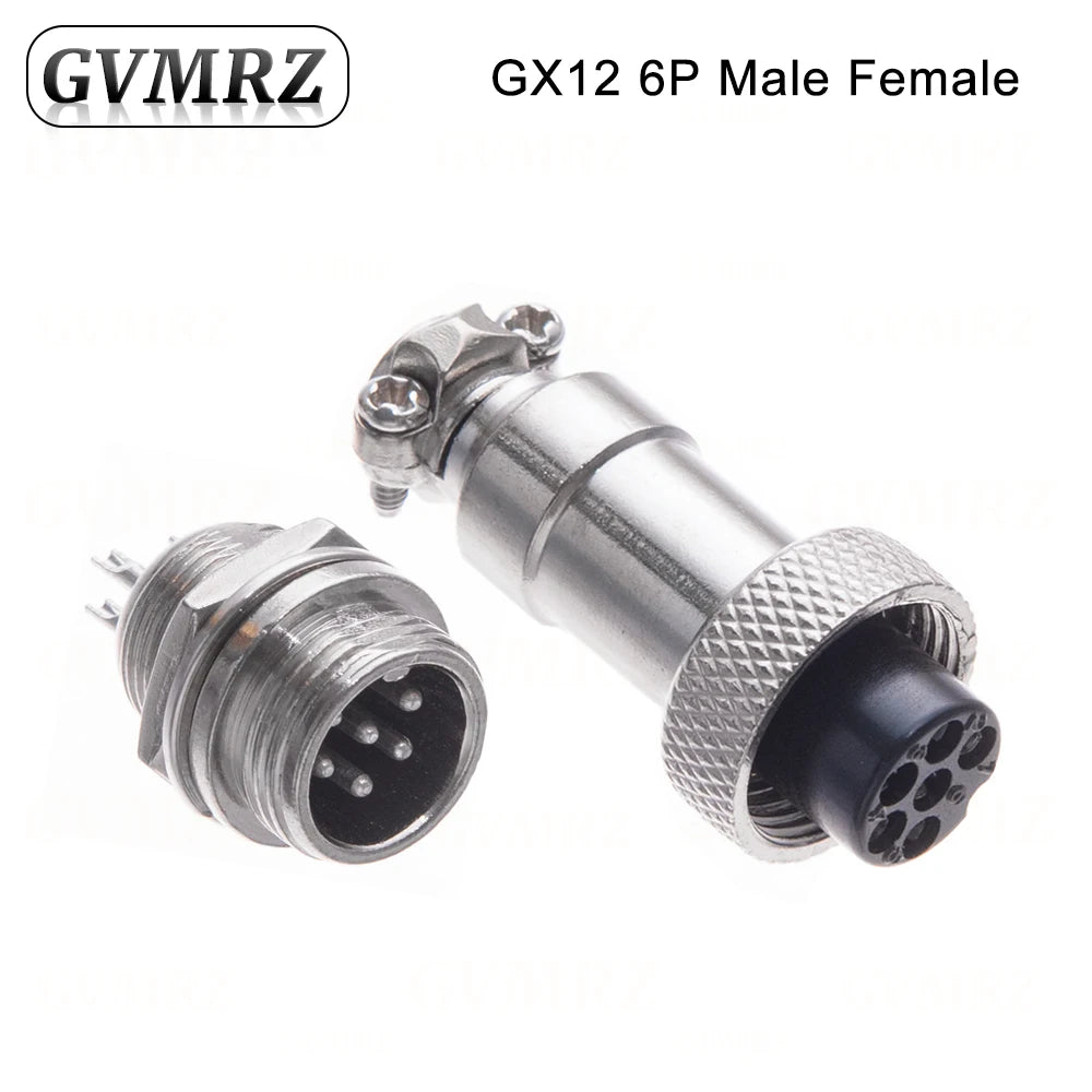 GX12 2 3 4 5 6 Pin Docking Aviation Plug Socket Waterproof Circular Connector