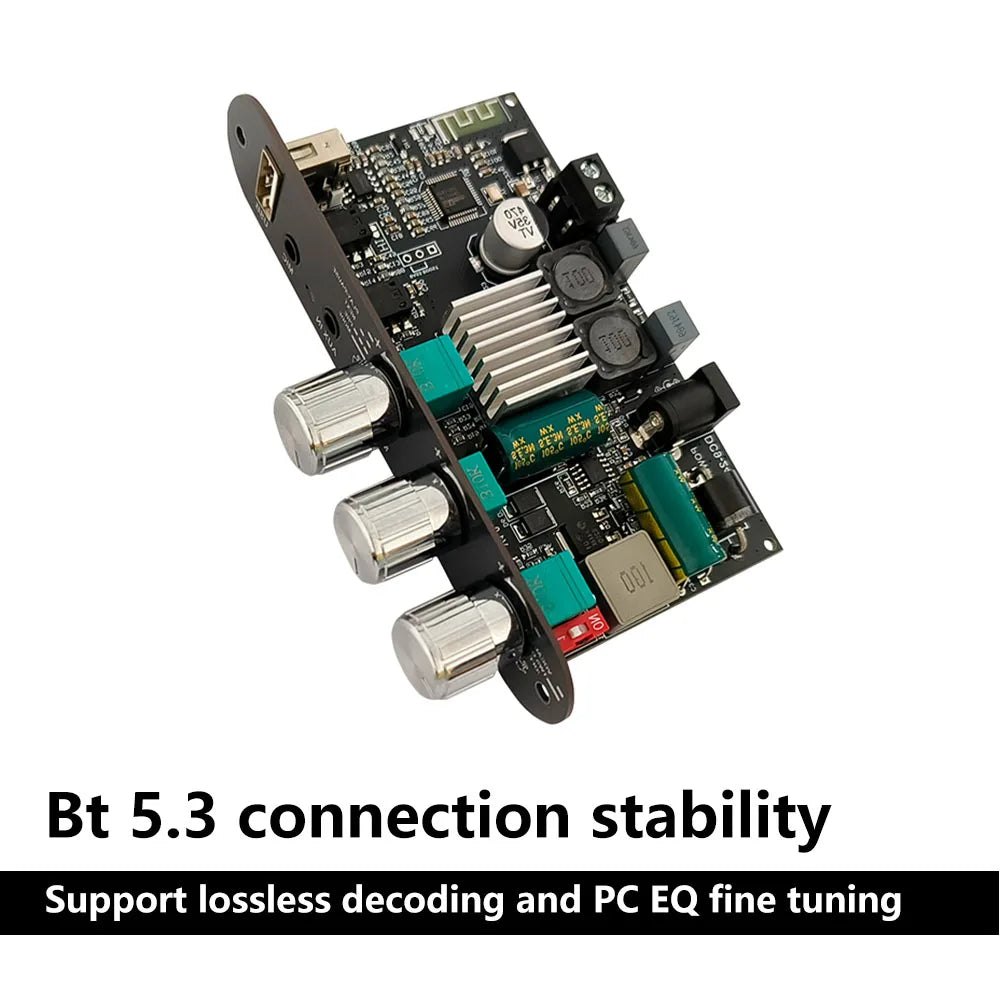 ZK-1001UM DC 9-24V mono 100W Bluetooth amplifier board TPA3116D2 supports TWS to speaker karaoke microphone reverb