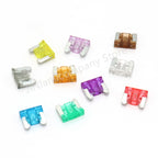 100/50pcs Car Truck Micro Blade Fuses 2A 3A 5A 7.5A 10A 15A 20A 25A 30A 35A AMP Mini Size Fuse Plastic Box Assortment with Clip