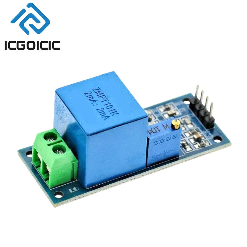 1-10PCS ZMPT101B AC Voltage Sensor Module – 0-250V Single Phase Voltage Detection for Arduino, STM32