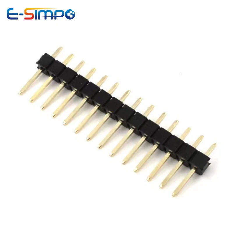 10pcs 1.0mm 1.27mm 2.0mm 2.54mm Pin Header Double Row Male 1/2~40P Breakaway PCB Board Connector Strip Pinheader 1*2/2P 4P 6-40p