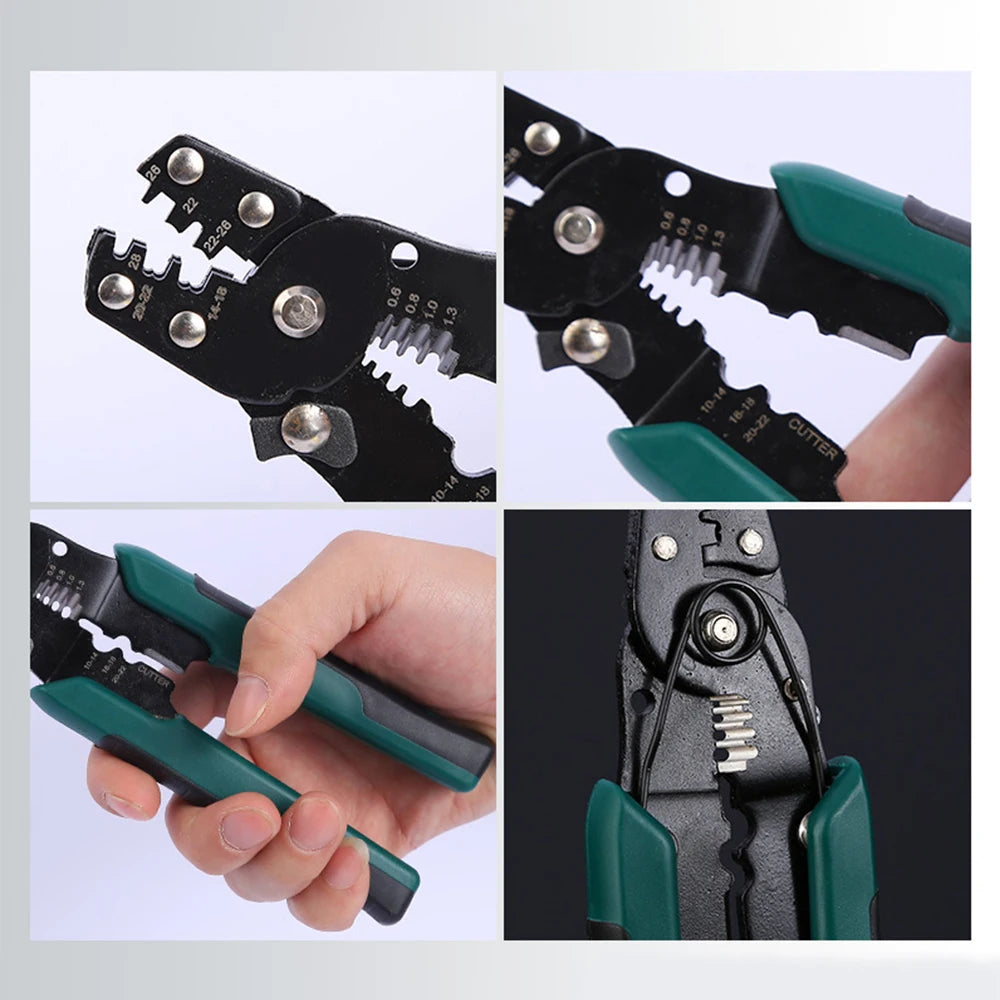Copper Electrical Wire Connectors Set U-Shaped Crimp Terminals for Fast Wiring Cable Lock 0.5-1.5mm² with Heat Shrink Tube Kits