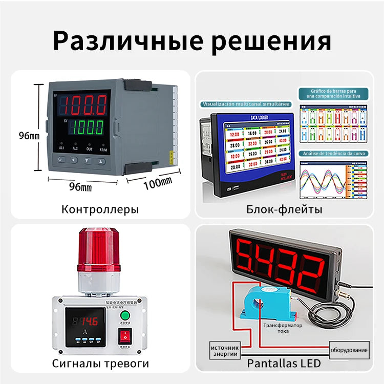 Hall Effect Closed Loop Current Sensor and Transducer Ac Dc Non-Contact Current Sensor with Hole Output 4-20Ma 0-10V Rs485