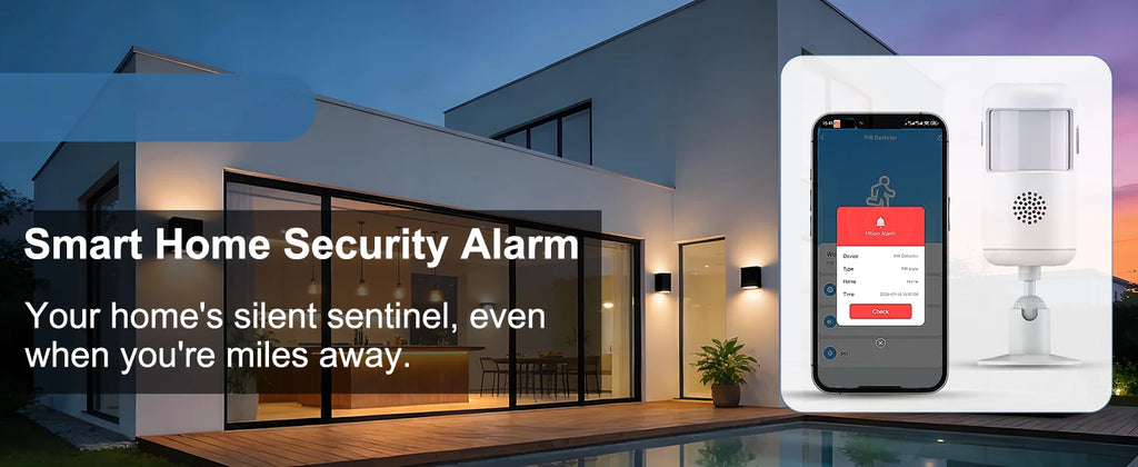 2/4/6/8 PCS Tuya Smart WiFi Infrared Alarm Detector 4 Alarm Modes Infrared Motion Human Body Infrared Detector Work With Alexa Google Home Security
