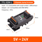 ENMG Differential Signal Converter TTL to HTL Differential to Open Collector Single-Ended Pulse NPN PNP Compatible 5V to 24VDC.