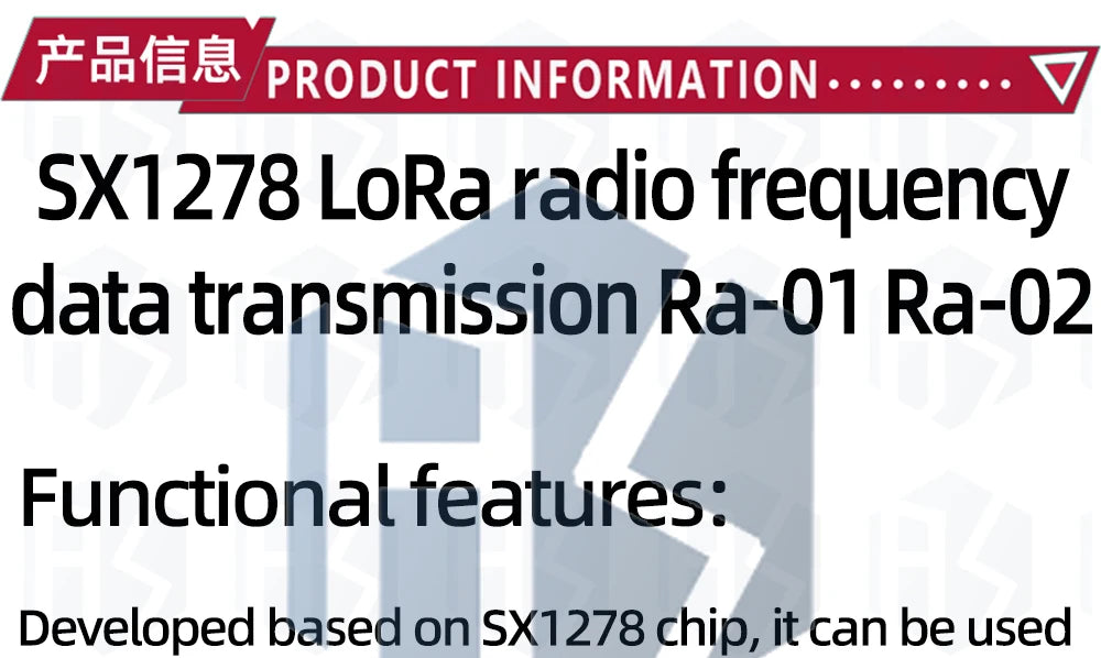 Ra-01SC   Ra-01 RA-02 LoRa SX1278 433Mhz Wireless Spread Spectrum Transmission Module Most Distant 10KM For arduino