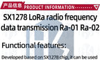 Ra-01SC   Ra-01 RA-02 LoRa SX1278 433Mhz Wireless Spread Spectrum Transmission Module Most Distant 10KM For arduino