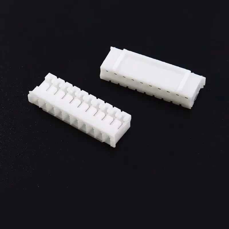100PCS JST PH 2.0 2P 3P 4P 5P 6P 7P 8P 9P 10P 11P 12 Pin Header PH2.0 2mm Connectors Leads PH-AW PH-Y Curved Pins Male Shell