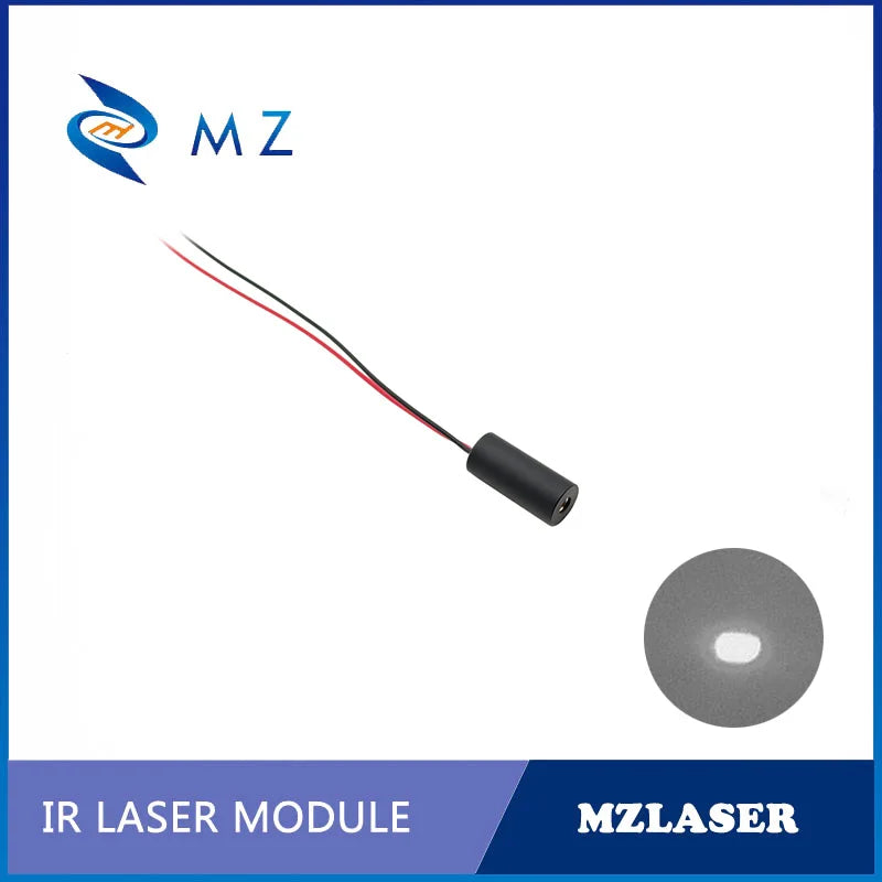 Infrared Dot Laser Diode Module Compact D8mm 850nm 0.5mw 1mw 5mw Class I Class II Class IIIA Industrial Machine IR Dot Laser