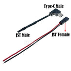 Motorcycle Interface USB-Micro Type C 90 Degree Male+JST Plug USB To JST/SYP Terminal Interface Cable Connector