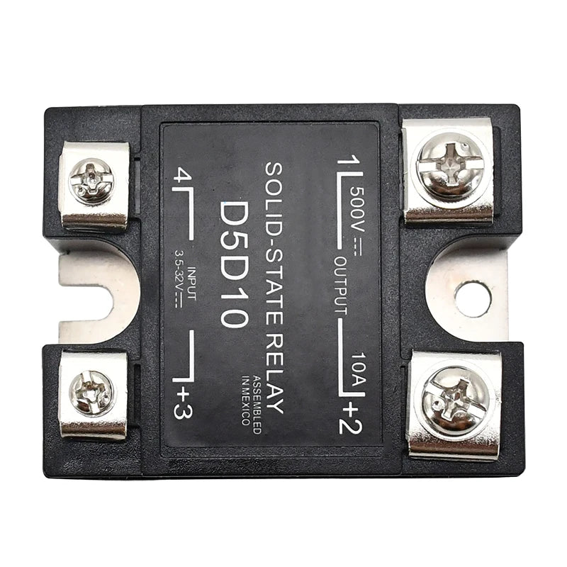 Solid State Relay Compatible with Crydom D5D10 SSR Input 3.5-32VDC Output 500VDC 10A