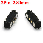 1-10sets 2A DC Magnetic Pogo Pin Connector 2Pin 3Pin 4Pin  5Pin Pogopin Male Female Spring Loaded DC Power Socket 2P 3P 4P 5P