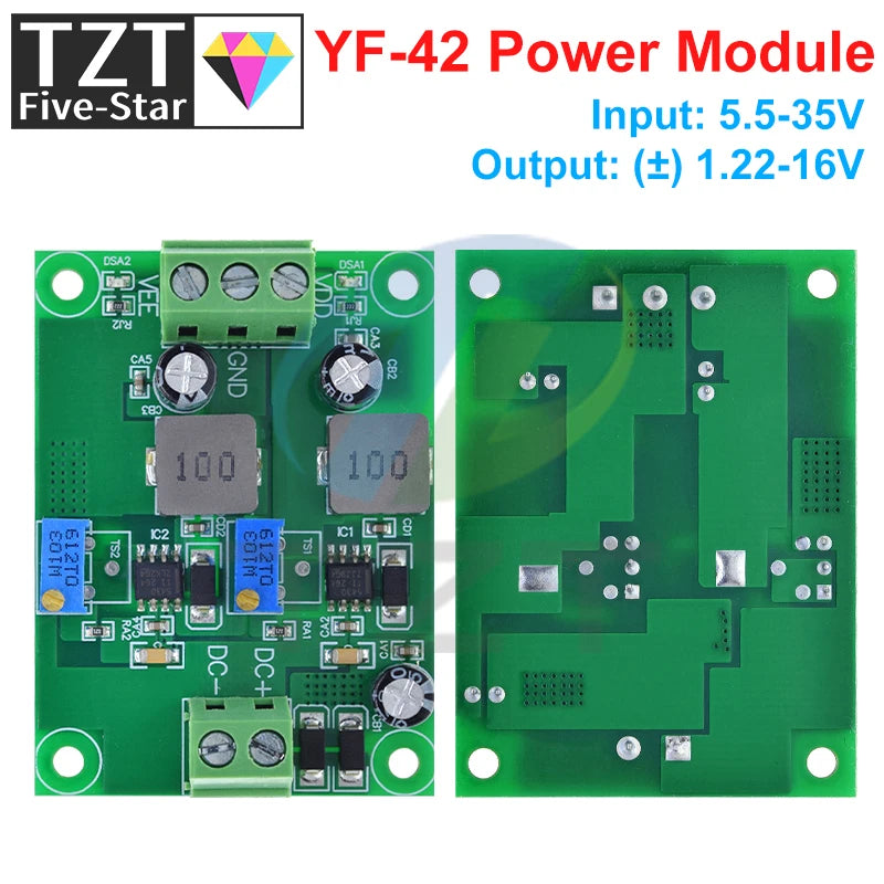 Positive Negative Voltage Stabilizing Power Supply Module Low Ripple Linear Adjustable Stabilizing Voltage Regulator DC 5.5V-35V