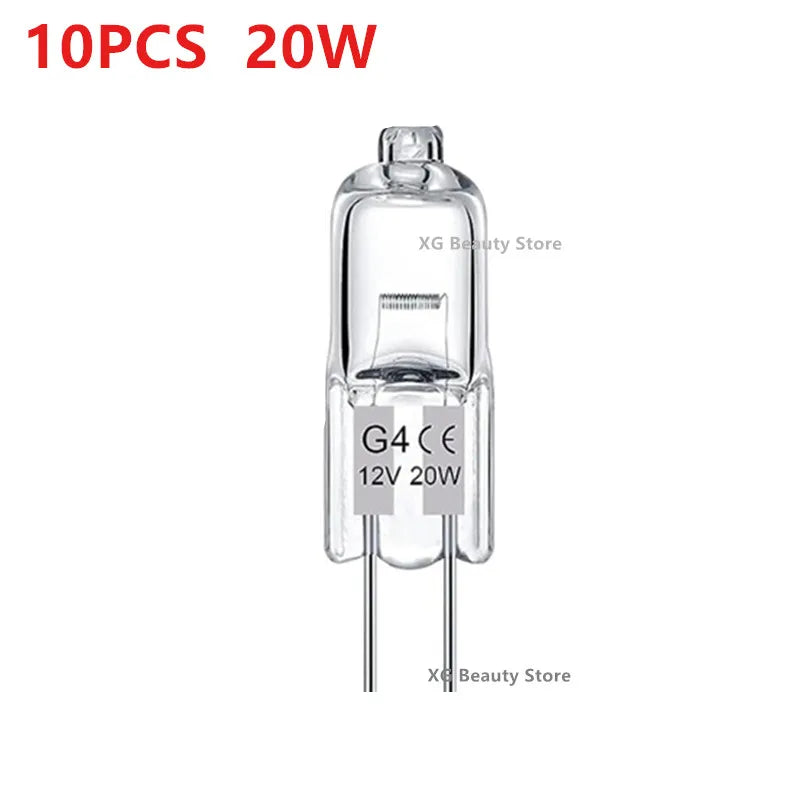 10/50/100PCS G4 12V 10W 20W LED Lamp Bulbs Eco Halogen Light Bulbs Capsule Inserted Beads Crystal Lamp Halogen Bulb Wholesale