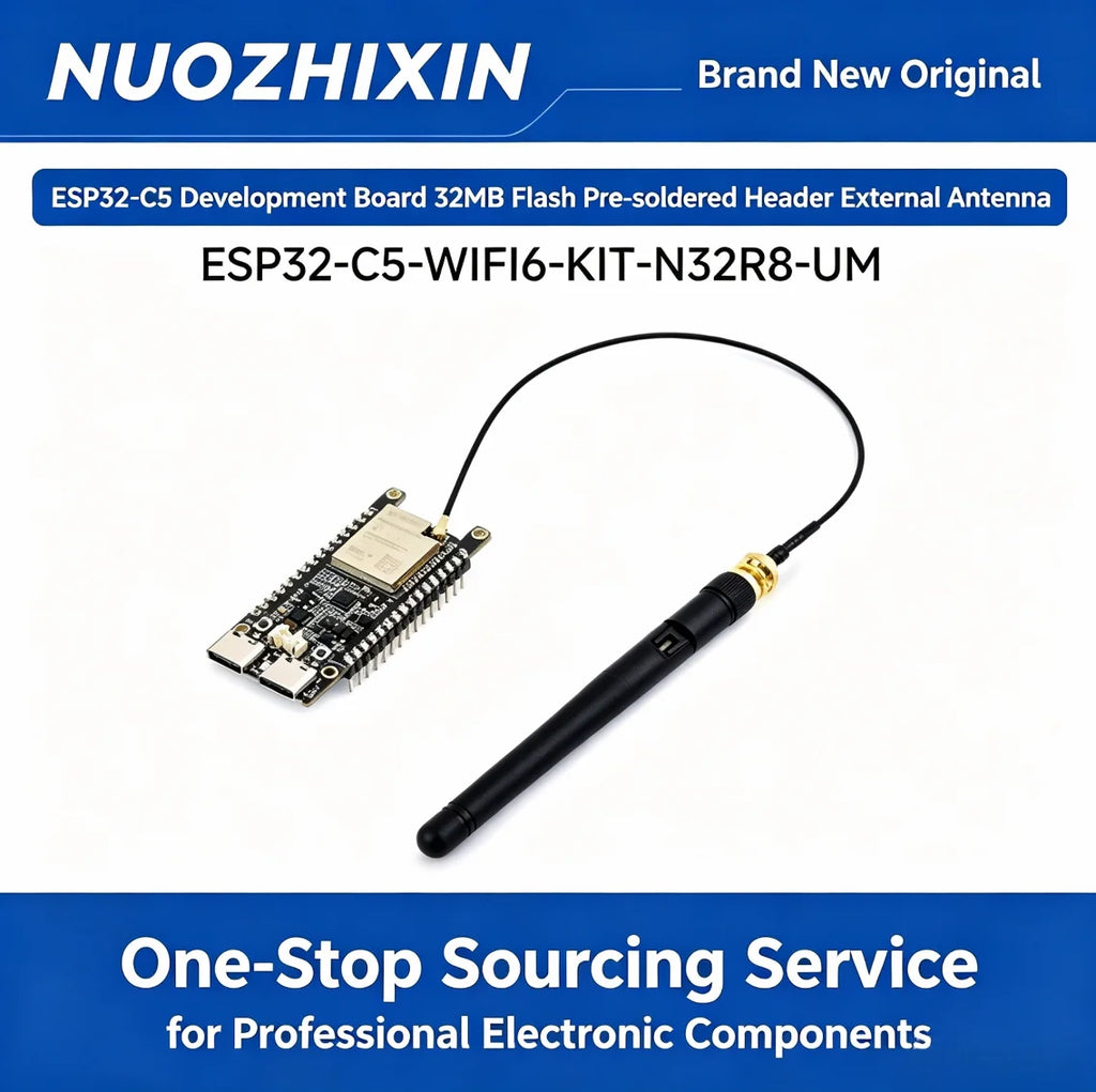 ESP32-C5 Development Board Waveshare Dual-Band WiFi6 Multi-Protocol Zigbee3.0 Thread BLE5 IoT RISC-V Microcontroller Module