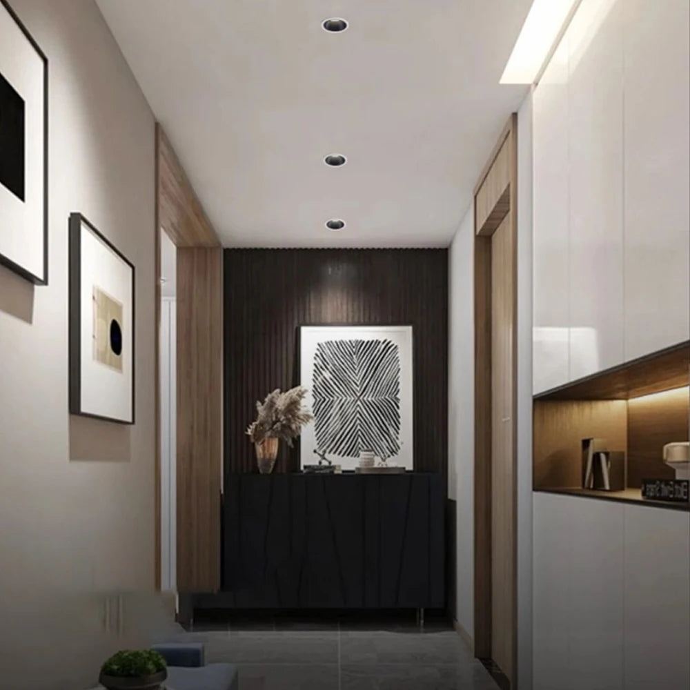 Recessed COB Spotlights 3CCT TUYA Bluetooth/Zigbee Matter Dimmable LED Downlight 110/220V Dimmable Ceiling Lamp Bedroom Kitchen