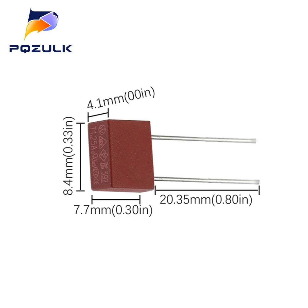 20PCS Fuse 2A 1A 3.15A 4A 5A 6.3A 250V 392 50pcs Square Plastic Fuse T2A LCD TV Power Board Commonly Used Fuses Slow Blow Fuse