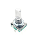 1-100PCS EC11 Rotary Encoder Switch 20 Positions 360 Degree 5Pin Push Button Shaft Length 15mm Plum Bossom Half Shaft