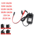 18650 Lithium Battery Charger for 1S 2S 3S 4S 5S 4.2V 8.4V 12.6V 16.8V 21V 25.2V 29.4V 1A Portable Charger EU US UK AU Gift Clip