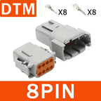 2/3/4/6/8/12Pin Deutsch Type DT Connector Plug-In With Fixed Flange DTM/DTP Waterproof Wire Automotive Connector