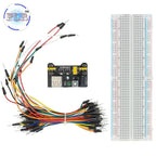 PLR MB-102 MB102 Breadboard 400 830 Point Solderless PCB Bread Board Test Develop Dupont line DIY for arduino laboratory SYB-830