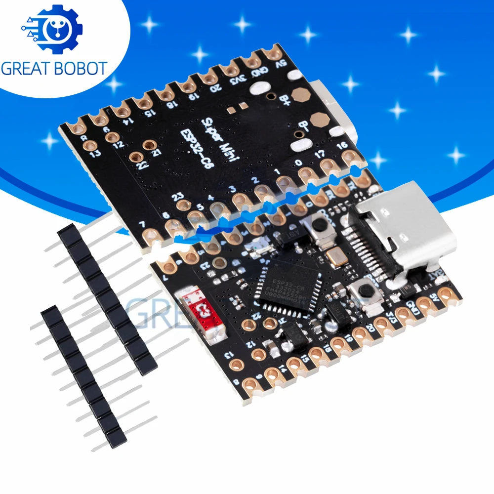1~10PCS ESP32-C6 SuperMini Development Board Microcontroller Programming Learning Controller Core Board