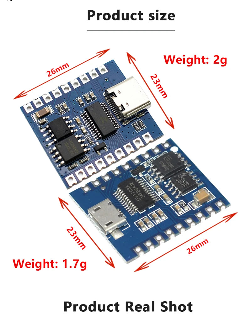 DY-SV17F Voice Playback Module Micro USB / Type-C Interface MP3 Audio Player Board UART Trigger Sound Module For Arduino