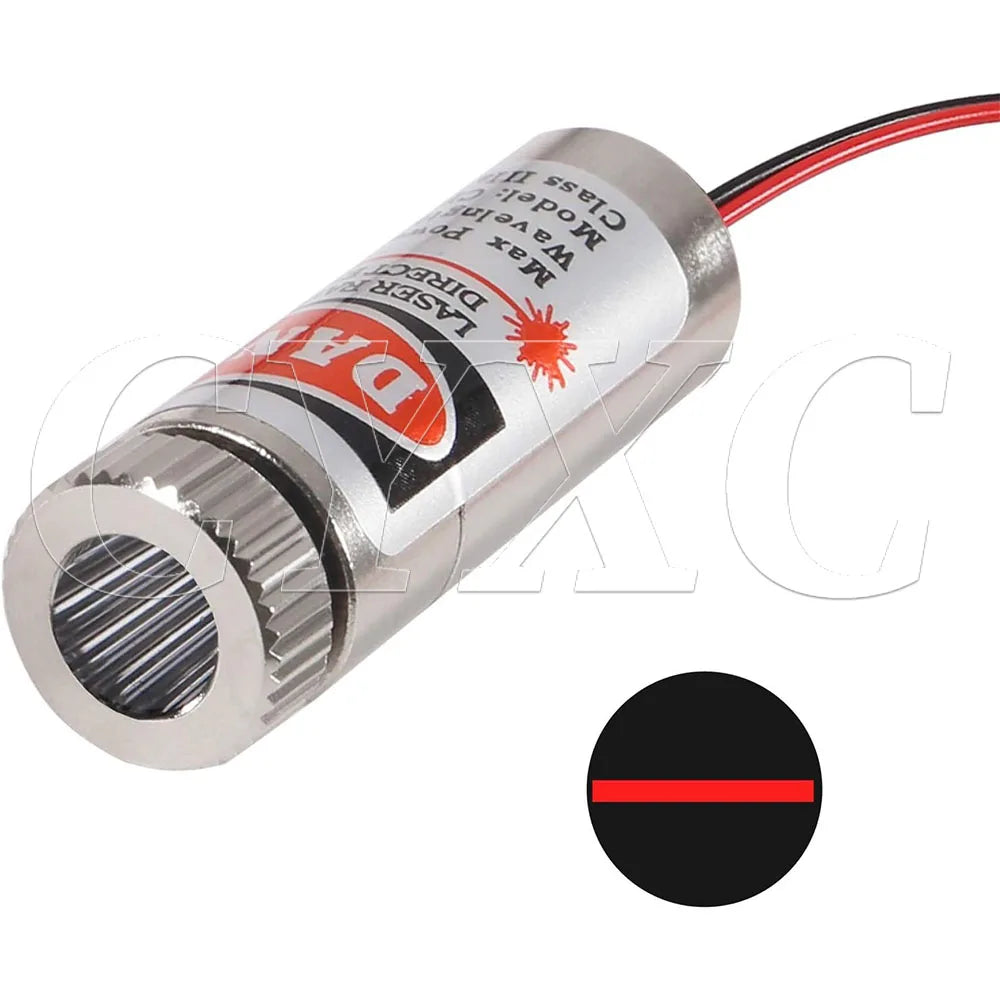 650nm 5mW Red Point / Line / Cross Laser Module Head Glass Lens Focusable Focus Adjustable Laser Diode Head Industrial Class