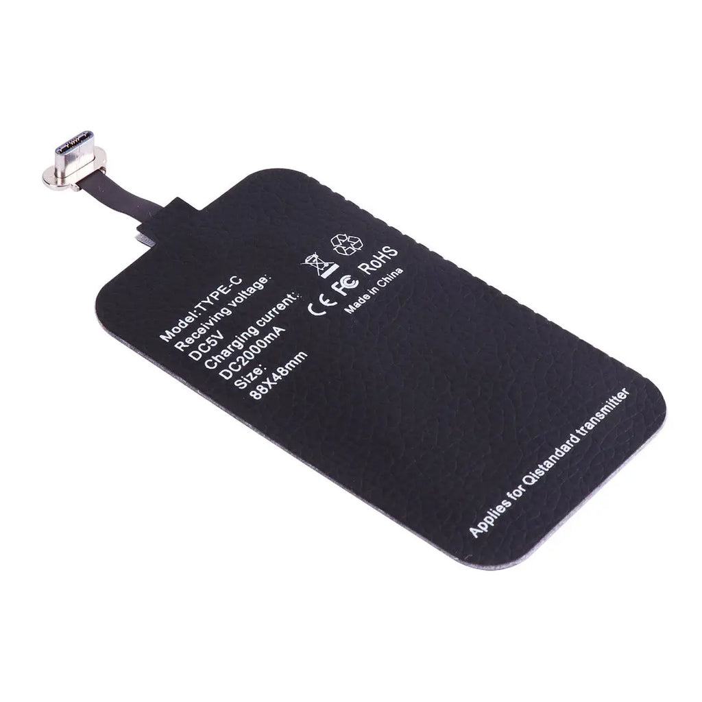 Wireless Charging Receiver Type-C 2A Quick Wireless Charging Patch Compatible Fast Charger for Table Furniture