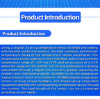 1PCS DS18B20 Temperature Probe Sensor Stainless Steel Package Waterproof Digital Temperature Sensor 1M/2M/3M