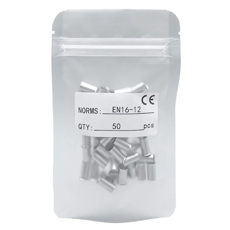 Pure Copper Non-Insulated Cord End Terminals Kit EN0508 EN1008 EN4009 Naked Wire Ferrules Crimp Terminals Wire Connector