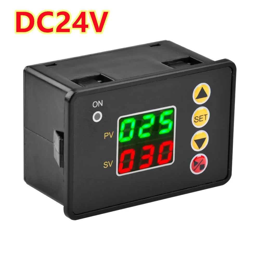 0-999s/min/hour T2310 Digital Time Controller Countdown Timer Switch DC 12V 24V A220VC 110V  Delay Timer Relay Power Supply